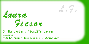 laura ficsor business card